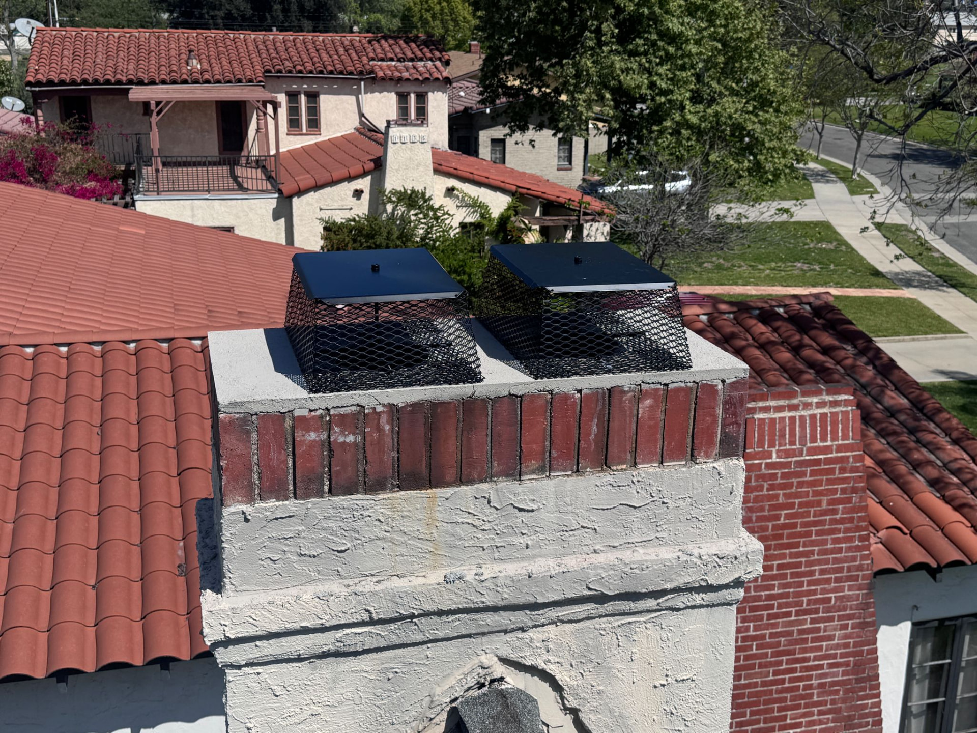 Chimney Crown Repair — after