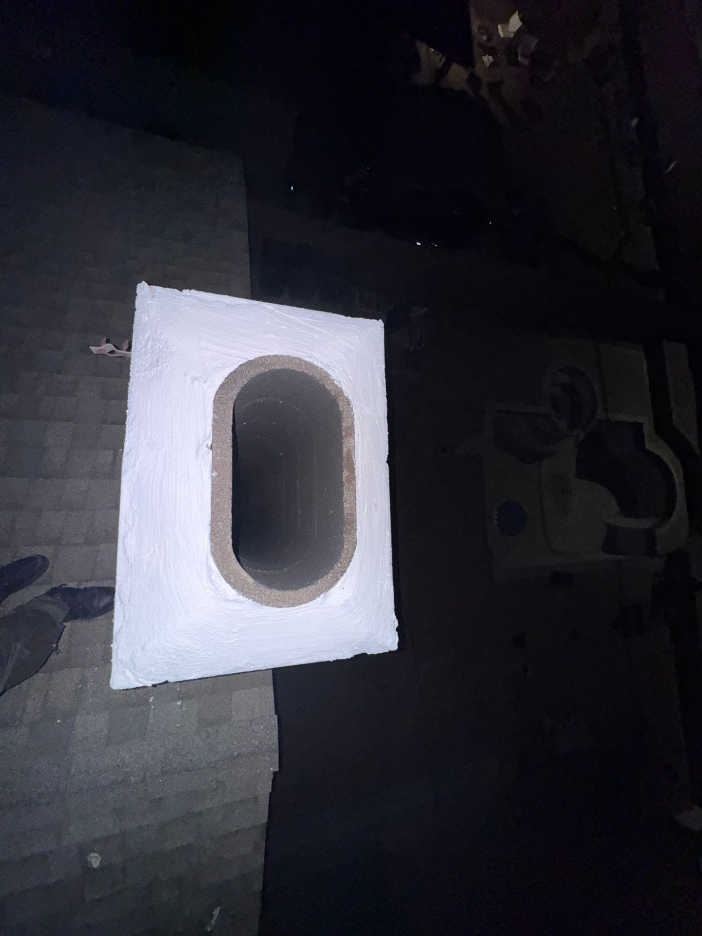 Chimney Cap Installation — before